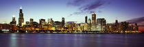 Buildings at the waterfront, Lake Michigan, Chicago, Cook County, Illinois, USA by Panoramic Images