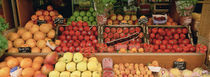 Close-Up Of Fruits In A Market, Rue De Levy, Paris, France von Panoramic Images
