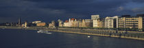 Buildings at the waterfront, Rhine River, Dusseldorf, Germany by Panoramic Images