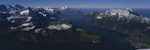 High Angle View Of Mountains, Lake Lucerne, Switzerland von Panoramic Images