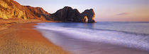 Rock formations on the seaside, Durdle Door, Dorset, England by Panoramic Images