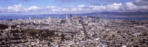 Cityscape viewed from the Twin Peaks, San Francisco, California, USA by Panoramic Images