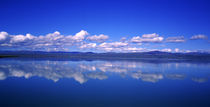 Reflection of clouds in water, Olfusa, Iceland von Panoramic Images