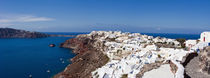 High angle view of a town on an island, Oia, Santorini, Cyclades Islands, Greece by Panoramic Images