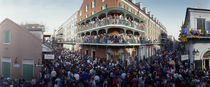 People celebrating Mardi Gras festival, New Orleans, Louisiana, USA von Panoramic Images
