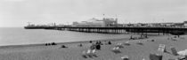 Tourists on the beach, Brighton, England by Panoramic Images