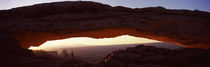 Natural arch at sunrise, Mesa Arch, Canyonlands National Park, Utah, USA by Panoramic Images