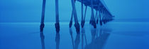 Low angle view of a pier, Hermosa Beach Pier, Hermosa Beach, California, USA by Panoramic Images