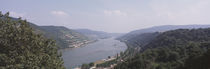 Germany, Bacharach, Lorch, Bridge over the Rhine river von Panoramic Images