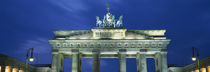 High section view of a gate, Brandenburg Gate, Berlin, Germany von Panoramic Images