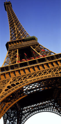 Low angle view of a tower, Eiffel Tower, Paris, Ile-de-France, France by Panoramic Images