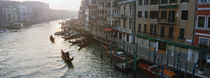 High angle view of gondolas in a canal, Grand Canal, Venice, Italy von Panoramic Images
