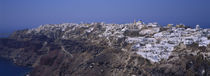 Aerial view of a town, Santorini, Greece von Panoramic Images