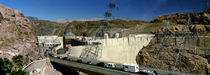 Traffic moving on a road at a dam, Hoover Dam, Arizona and Nevada, USA by Panoramic Images