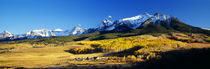 Panorama Print - USA, Colorado, Ridgeway, Last Dollar Ranch, Herbst von Panoramic Images