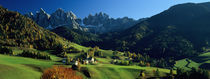 Funes Valley, Le Odle, Santa Maddalena, Tyrol, Italy by Panoramic Images
