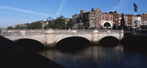 Bridge over a river, O'Connell Bridge, Liffey River, Dublin, Republic of Ireland von Panoramic Images