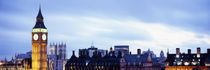 Buildings in a city, Big Ben, Houses Of Parliament, Westminster, London, England by Panoramic Images