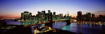 High Angle View Of Brooklyn Bridge, NYC, New York City, New York State, USA by Panoramic Images