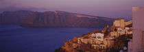 High angle view of a town, Santorini, Greece by Panoramic Images