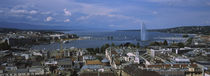 Buildings in a city, Lake Geneva, Lausanne, Switzerland by Panoramic Images