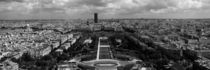 Aerial view of a city, Eiffel Tower, Paris, Ile-de-France, France by Panoramic Images