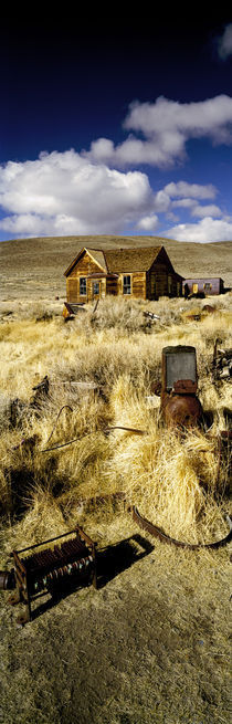 House in a ghost town, Bodie Ghost Town, Mono County, California, USA von Panoramic Images