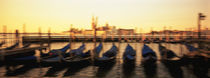 Gondolas in a canal, Venice, Italy von Panoramic Images