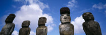  Stone Heads, Easter Islands, Chile von Panoramic Images