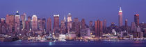 Dusk, West Side, NYC, New York City, US by Panoramic Images