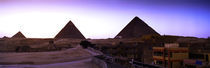 Pyramids at sunset, Giza, Egypt by Panoramic Images