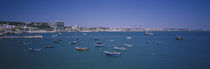 High angle view of boats in the sea, Praia De Ribeira, Cascais, Lisbon, Portugal by Panoramic Images