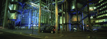 Car in front of an office building, Lloyds Of London, London, England by Panoramic Images