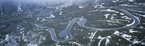 Snow covered landscape with a road, Grossglockner, Austria by Panoramic Images