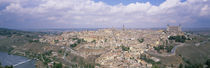 Aerial view of a city, Alcazar, Toledo, Spain by Panoramic Images