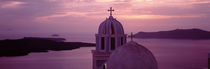 Silhouette Of A Church, Santorini Church, Greece von Panoramic Images