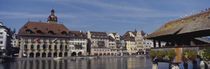 Buildings on the waterfront, Lucerne, Switzerland von Panoramic Images