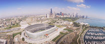 Aerial view of a stadium, Soldier Field, Chicago, Illinois, USA von Panoramic Images