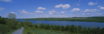 Road near a lake, Owasco Lake, Finger Lakes Region, New York State, USA by Panoramic Images