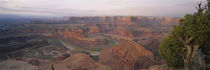 Panorama Print - Erhöhte Ansicht einer trockenen Landschaft Utah, USA von Panoramic Images