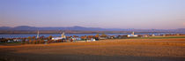 Farms near Saint-Michel-de-Bellechasse, St. Lawrence River, Quebec, Canada by Panoramic Images