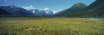 Panoramic view of a mountain range, Alaska Route 1, Turnagain Arm, Alaska, USA von Panoramic Images