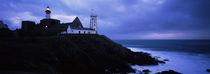 Lighthouse at the seaside, Pointe Saint Mathieu, Finistere, Brittany, France von Panoramic Images
