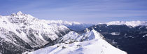 Snowcapped mountain range, Schlick 2000, Stubaital, Tyrol, Austria von Panoramic Images