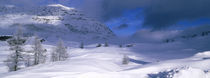 Snowcapped mountain in a polar landscape, Simplon pass, Switzerland von Panoramic Images