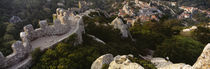 High angle view of ruins of a castle, Castelo Dos Mouros, Sintra, Portugal by Panoramic Images