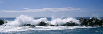 Waves breaking on rocks, Chiavari, Liguria, Italy by Panoramic Images