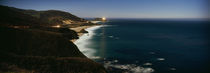 Lighthouse at the coast, moonlight exposure, Big Sur, California, USA von Panoramic Images