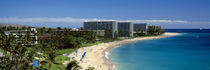 Hotels on the beach, Kaanapali Beach, Maui, Hawaii, USA von Panoramic Images