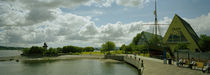 Ferry quay in front of a museum, Fram Museum, Oslo, Norway by Panoramic Images